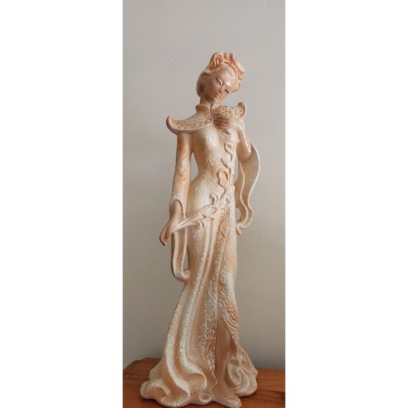 Vintage 1953 Lane & Co. MCM Mid Century Modern Glossy Asian Female figurine - Picture 1 of 5
